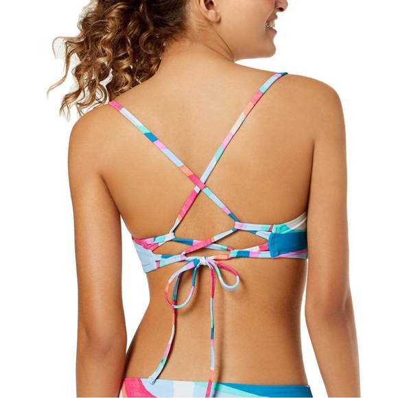 Hula Honey Flying Colors Strappy Back Bikini Top - Picture 4 of 8